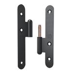 Paumellescharnier 110 x 55 mm links zwart, Verzenden, Nieuw