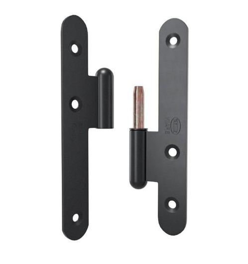Paumellescharnier 110 x 55 mm links zwart, Doe-het-zelf en Verbouw, Hang- en Sluitwerk, Verzenden