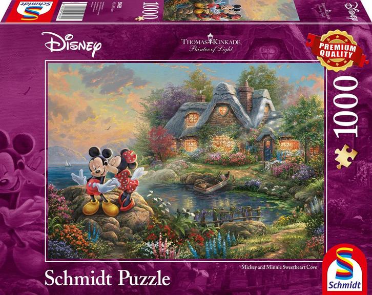 Disney - Mickey & Minnie Puzzel (1000 stukjes) | Schmidt -, Hobby en Vrije tijd, Denksport en Puzzels, Nieuw, Verzenden
