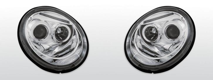 Koplampen Angel Eyes | Volkswagen Beetle 1998-2005 | chroom, Auto-onderdelen, Verlichting, Nieuw, Volkswagen, Verzenden