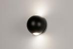 Rietveld Wandlampen - Zwart - Metaal, Aluminium, Huis en Inrichting, Lampen | Wandlampen, Verzenden, Nieuw