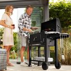 Houtskoolbarbecue in hoogte verstelbaar - zwart, Verzenden, Nieuw