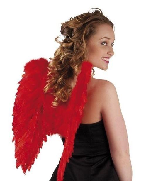 Engelen vleugels rood, Hobby en Vrije tijd, Feestartikelen, Feestartikel, Nieuw, Verzenden