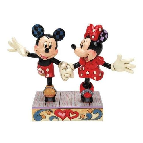 Mickey and Minnie Mouse Roller Skating 14 cm, Verzamelen, Disney, Nieuw, Ophalen of Verzenden