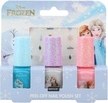 Disney Frozen Nagellak set 3 kleuren Peel-off met