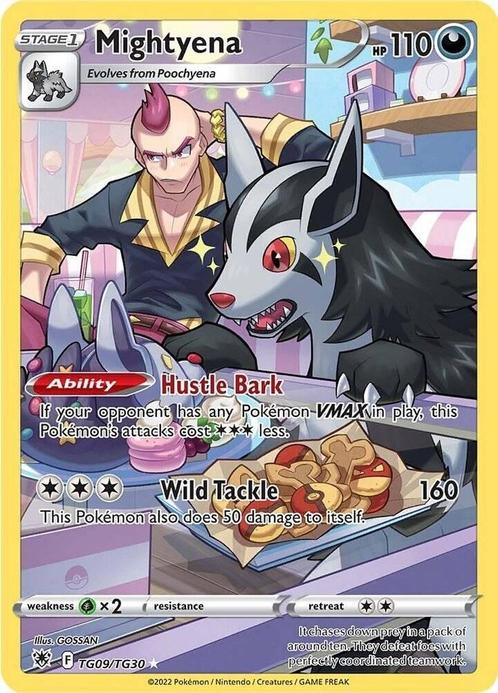 Mightyena tg09/tg30 Astral Radiance, Hobby en Vrije tijd, Verzamelkaartspellen | Pokémon, Losse kaart, Nieuw, Foil, Ophalen of Verzenden