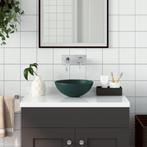 Wastafel Rond Donkergroen: Tweedekansje voor jouw Badkamer!, Doe-het-zelf en Verbouw, Sanitair, Ophalen of Verzenden, Nieuw, Steen