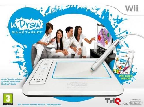 UDraw Game Tablet + uDraw Studio (Nintendo Wii), Spelcomputers en Games, Games | Nintendo Wii, Gebruikt, Verzenden