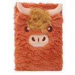 Notitieboekje A5 - Pluche kaft Highland Koe NIEUW, Diversen, Ophalen of Verzenden, Nieuw