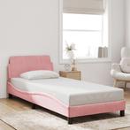vidaXL Bedframe met hoofdeinde zonder matras 90x200 cm, Huis en Inrichting, Slaapkamer | Bedden, 90 cm, Eenpersoons, Verzenden
