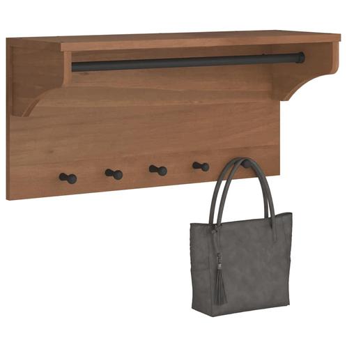 vidaXL Wandkapstok SANDNES 87x30x42 cm massief grenenhout, Huis en Inrichting, Woonaccessoires | Kapstokken, Nieuw, Verzenden