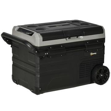 Koelbox - 40 liter - LED-verlichting - grijs beschikbaar voor biedingen