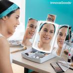 Premium 3 in 1 Opvouwbare Ledspiegel Met Make-up Organiser, Sieraden, Tassen en Uiterlijk, Uiterlijk | Cosmetica en Make-up, Nieuw