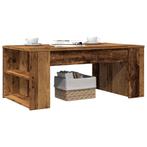 vidaXL Salontafel 102x55x42 cm bewerkt hout oud houtkleurig, Verzenden, Nieuw, Overige houtsoorten, 100 tot 150 cm