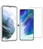 Screenprotector + Siliconen Hoes - Galaxy S23 Ultra - Clear, Verzenden, Nieuw