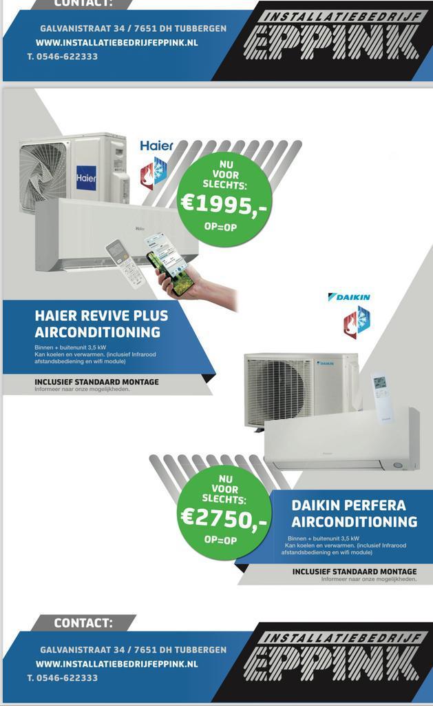 Airco of warmtepomp, stek en co gecertifiteerde installateur, Diensten en Vakmensen, Loodgieters en Installateurs, Installatie