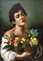 Caravaggio (1571-1610), Da - Menino com cesta de flores