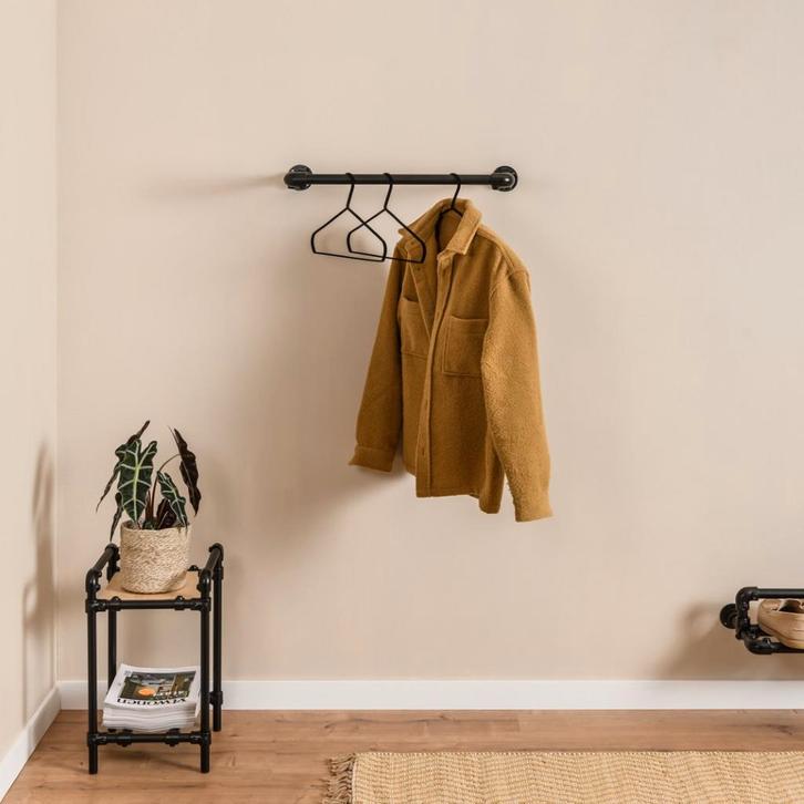 Industriële Steigerbuis Kapstok Oxford | Zwart 26.9 mm | Wan, Huis en Inrichting, Woonaccessoires | Kapstokken, Ophalen of Verzenden