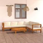 vidaXL 7-delige tuinloungeset met kussens 100x60 cm, Verzenden, Nieuw, Hardhout, Loungeset