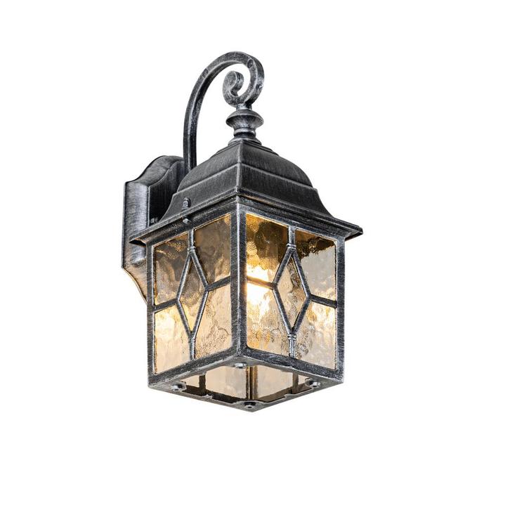 Romantische buiten wandlantaarn antiek zilver - London, Tuin en Terras, Buitenverlichting, Nieuw, 50 tot 250 watt