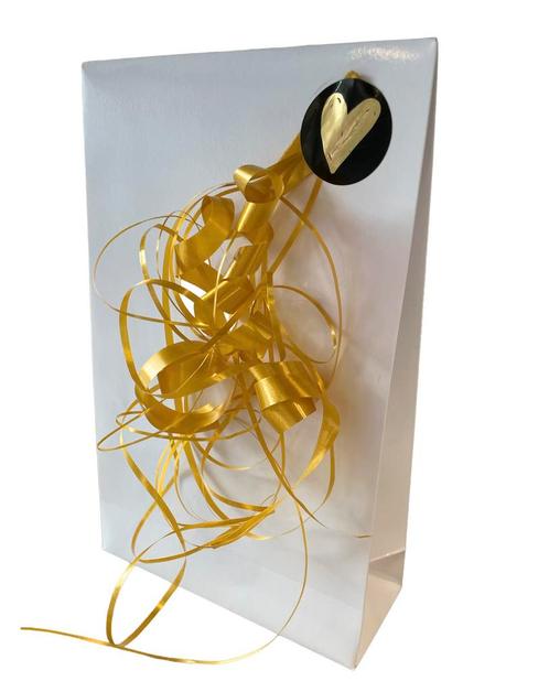 Giftbag Wit Glossy Blokzak, Hobby en Vrije tijd, Knutselen, Overige typen, Nieuw, Ophalen of Verzenden