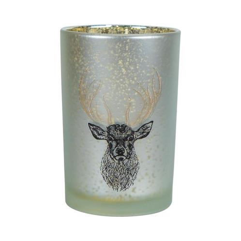 windlicht hert goud gewei large 18cm, Huis en Inrichting, Woonaccessoires | Overige, Verzenden