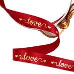 Rol Love Inpak Verpakkings Lint Donkerrood, Verzenden, Nieuw