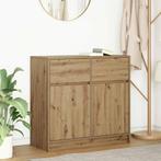 vidaXL Dressoir lade 80x34x76 cm spaanplaat artisanaal, Verzenden, Nieuw, Overige houtsoorten