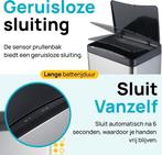 2dekans | MOA Sensor Prullenbak - 50 liter - RVS & duurzaam, Huis en Inrichting, Woonaccessoires | Prullenbakken, Ophalen of Verzenden