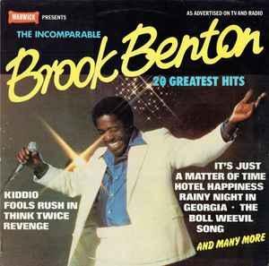 LP gebruikt - Brook Benton - The Incomparable Brook Bento..., Cd's en Dvd's, Vinyl | Pop, Zo goed als nieuw, Verzenden