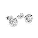 Di Lusso - Oorstekers Vesoul - Swarovski Crystals - Zilver - beschikbaar voor biedingen