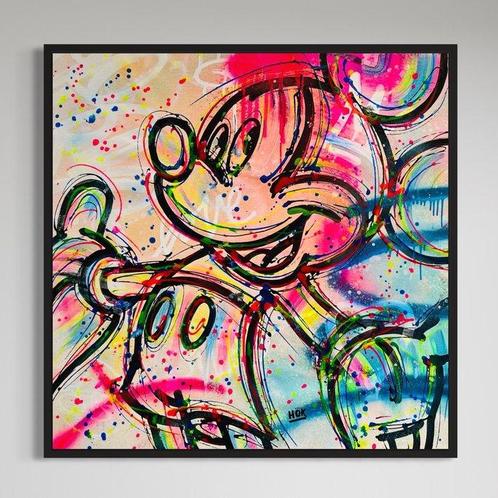 HÖK (1984) - Big Hug From Mickey Mouse (XL) NO RESERVE PRICE, Antiek en Kunst, Kunst | Schilderijen | Modern