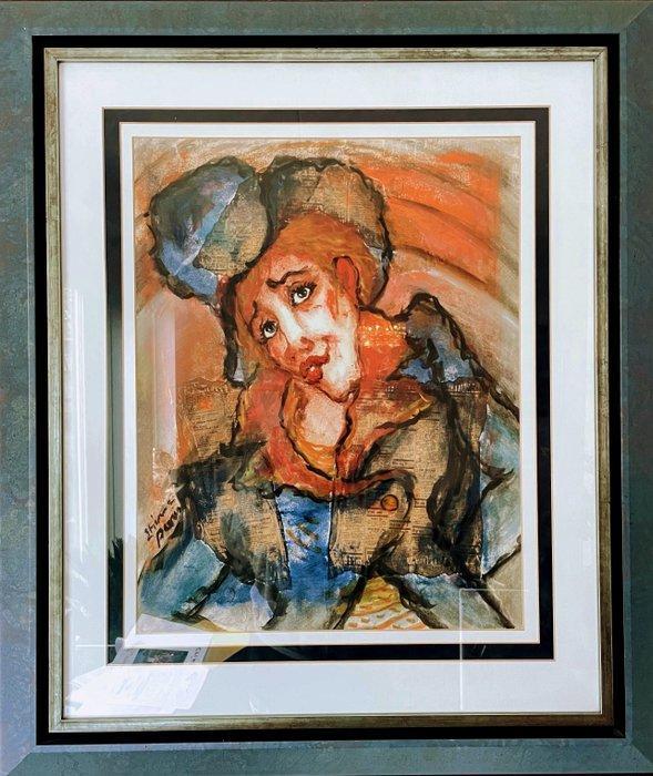 Roger Etienne (1922-?) - Clown, Antiek en Kunst, Kunst | Schilderijen | Klassiek