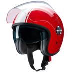 Redbike RB-861 classic jethelm rood - wit | ECE 22.06, Motoren, Verzenden, Nieuw met kaartje