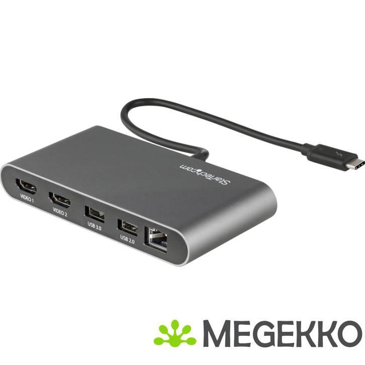 StarTech.com TB3DKM2HDL notebook dock & poortreplicator, Computers en Software, Windows Laptops, Nieuw, Verzenden