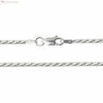 Zilveren rope ketting 90 cm 2 mm, Sieraden, Tassen en Uiterlijk, Kettingen, Verzenden, Nieuw, Zilver