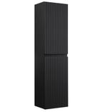 Badkamerkast Marin 40 x 30 x 150 cm Mat Zwart Kolomkast, Huis en Inrichting, Verzenden, Nieuw, (Half)hoge kast