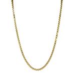 Gouden lengtecollier venetiaan 55.5 cm 14 karaat, Sieraden, Tassen en Uiterlijk, Verzenden, Zo goed als nieuw, Goud, Goud