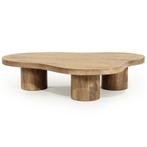 Salontafel Eleonora CHARLIE Naturel *NIEUW* 96528, 100 tot 150 cm, Warm Naturel, Nieuw, Overige vormen