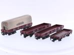 Schaal H0 Märklin 4423, 4473 en 4475 set van 4 lageboordw.., Hobby en Vrije tijd, Modeltreinen | H0, Wisselstroom, Gebruikt, Overige typen