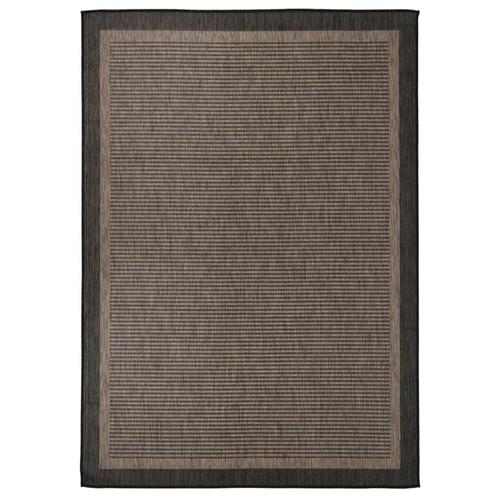 vidaXL Buitenkleed platgeweven 140x200 cm donkerbruin, Huis en Inrichting, Stoffering | Tapijten en Kleden, Bruin, Nieuw, Verzenden