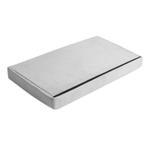 Ruhhy Lichtgrijze Fluwelen Poef 60×30×30 cm – Stijl & Co, Huis en Inrichting, Woonaccessoires | Kapstokken, Ophalen of Verzenden