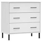 Wit Houten Dressoir OSLO | Tweedekansje | Industriele Loo..., Huis en Inrichting, Kasten | Dressoirs, Nieuw, Met lade(s), Industrial