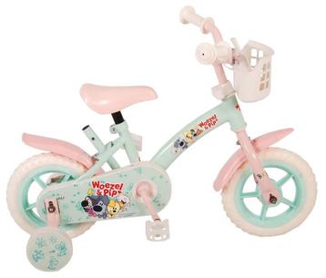 Woezel & Pip Kinderfiets - Meisjes - 10 inch - Mint Blauw/Ro