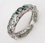 Zilver, Emeraude - Dignitaris ring - Zilver 925 - Innerlijke