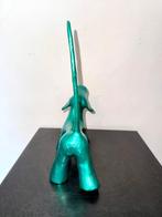 Abdoulaye Derme - sculptuur, Teckel Chien - 25 cm - Koud