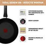Tefal Renew Black ON - Keramische Wokpan - Ø28 cm, Huis en Inrichting, Keuken | Potten en Pannen, Verzenden, Nieuw