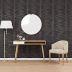 vidaXL 12 st Wandpanelen steen 3 m² 50x50 cm XPS zwart, Verzenden, Nieuw