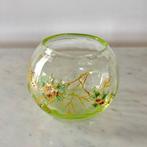Legras stile - Vaas - Boule Chinoise - Uraniumglas, Antiek en Kunst
