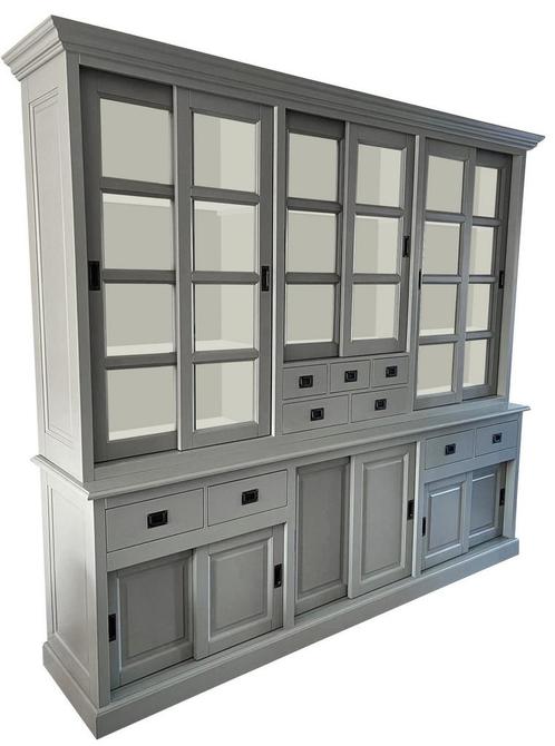 Buffetkast betongrijs - wit Haarlem 250 x 230cm, Huis en Inrichting, Kasten | Buffetkasten, Ophalen of Verzenden